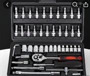 Zestaw kluczy nasadowych z grzechotka 1/4