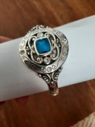 Brighton bransoletka, posrebrzana z niebieskim krysztalem, unikat, nowa