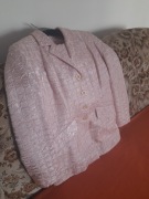 Garsonka pudrowy róż z połyskiem Roz,40 Jedyna taka.