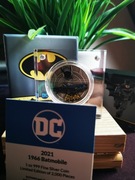 Srebrna moneta Batmobil z filmu z 1966 r 1 unja srebrna -  numer 972/2000