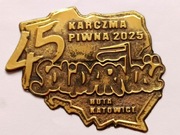 Duża plakietka SOLIDARNOŚĆ -Huta Katowice 