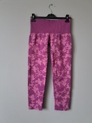 Sportowe legginsy 44/46 xxl/xxxl crane fioletowe różowe