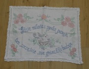 Makata serwetka ludowa haftowana do kuchni retro folk