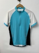 Koszulka kolarska na rower tshirt rowerowy niebieski Shamp S 36 38