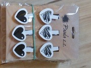 DREWNIANE SPINACZE KLAMERKI serca 6SZT