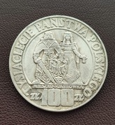 MONETA 100 ZŁ. Mieszko i Dąbrówka. 1966 rok. SREBRO 900