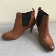 CLARKS - karmelowe botki 6,5.