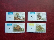 RPA 1982 MNH Mi 622/25 Fauna Gady