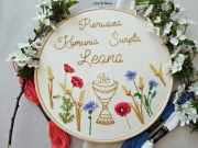 HAFT RĘCZNY - Pamiątka I Komunii chłopak, Prymicje