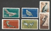Bułgaria 1959 Mi 1116-1121 ptaki**czyste