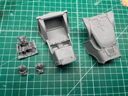 Warhound Titan - głowa - kokpit - wnętrze - pilot