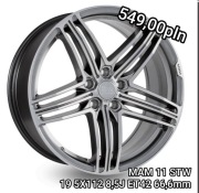 Felga 19 5x112 MAM 1szt grafit 2szt czarne