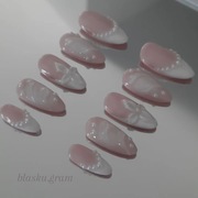 Tipsy migdałki summer 3d press on nails