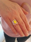 PIERŚCIEŃ  BURSZTYN BAŁTYCKI