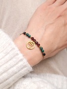 bransoletka dla Skorpiona granat hematyt turmalin malachit z kamieni