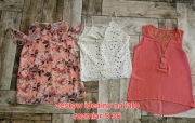 Zestaw bluzek na lato x3 sztuki rozmiar S 36 jak NOWE