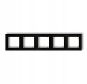 Ramka pięciokrotna Karlik MINI czarny mat 12MR-5