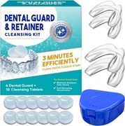 4x Uniwersalna Szyna Relaksacyjna,Bruksizm, Zgrzytanie Zębami+Etui+Tabletki