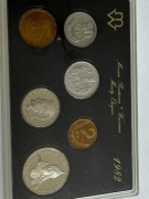 Zestaw monet obiegowych PRL wybity stemplem lustrzanym 1982r