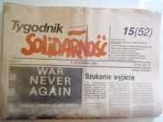 Tygodnik Solidarność 8 września 1989 nr 15(52)