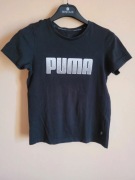 Czarny T-shirt Puma roz. 140 cm, 9-10 lat