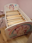 Łóżeczko dziewczece 160x80 jednorożec