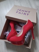 Buty damskie czerwone wysokie 