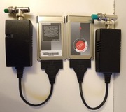 IBM PCMCIA ETHERNET II PN/42H4916+COAX 10B2 Kable/Terminatory 2 szt. NOWE