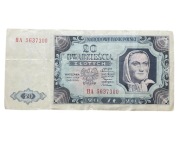 Polska 20 złotych 1948 rok seria HA