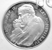 10 000zl JPII Pontyfikat 1988 lustro  
