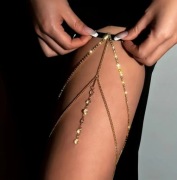 Opaska na udo złota, kryształki 