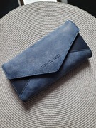 Portfel niebieski skóra eko