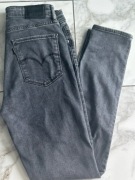 LEVI'S 721 High Rise Skinny Jeansy damskie szare W29 L30