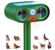 Solarny odstraszacz zwierząt ultradźwiękowy koty, psy, kuny, gryzonie