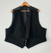 Kamizelka szkocka tradycyjna wełniana 100% wełna wool elegancka