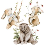 3 szt. Plakaty, obrazki A4 Wzór uniwersalny dla chłopca, dziewczynki. 