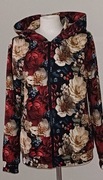 Bluza z kapturem  dresówka   Magic Flower 