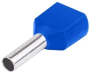 100x Podwójna tulejka izolowana (PA6.6) z miedzi cynowanej E16I 2x2,5mm2