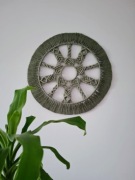 Mandala, ozdoba ścienna ze sznurka, styl boho