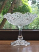 Patera krysztalowa owocarka, nie duża  PRL Vintage retro kryształy