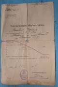 Poswiadczenie obywatelstwa polskiego - Kraków z 1936rok