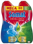 Somat Excellence Duo żel do zmywarki 60 zmywań, 2 x 540 ml