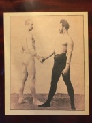 1939 ZAPASY ĆWICZENIA TRENING ILUSTRACJA RYCINA PLANSZA DRUK 01