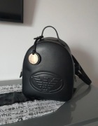 Emporio Armani oryginalny śliczny czarny plecak