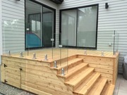 BALUSTRADA SZKLANA NA SPIGOTACH