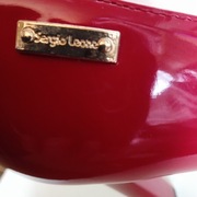 Sergio Leone eleganckie burgundowe szpilki z delikatną platformą r 37 