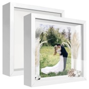 Ramka 3D, 30 x 30 cm do ekspozycji na medal, kwiaty i rękodzieło, 2 sztuki