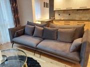 Piękna sofa ciemnoszara welurowa VOCAL nowa!!!
