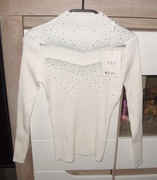 M.B.21 _siateczka cyrkonie r. M/L biały Półgolfik