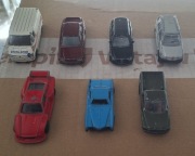 Zestaw 7 modeli samochodów (resoraków) – Klasyki, Mercedes, Pickup, Police